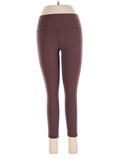 Pre-owned Zyia Active Active Pants In Burgundy