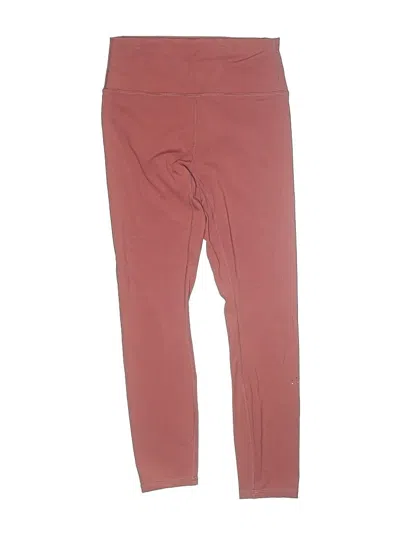 Pre-owned Zyia Active Kids' Active Pants In Burgundy