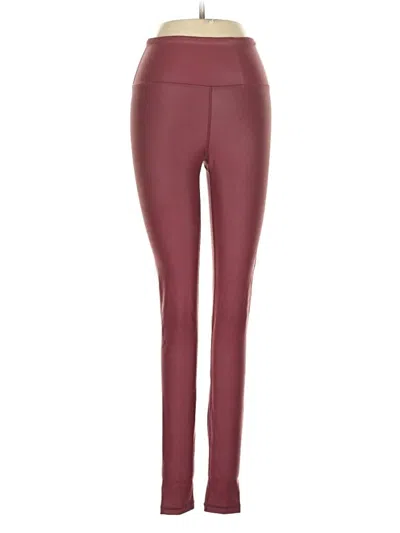 Pre-owned Zyia Active Active Pants In Burgundy