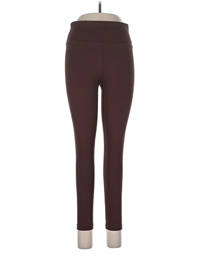 Pre-owned Zyia Active Active Pants In Burgundy