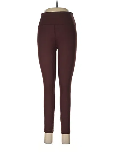 Pre-owned Zyia Active Active Pants In Burgundy
