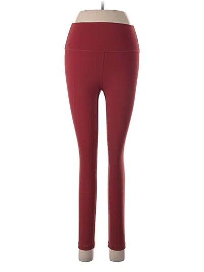 Pre-owned Zyia Active Active Pants In Burgundy