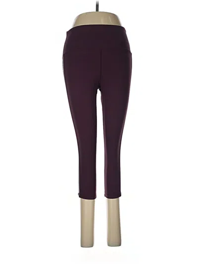 Pre-owned Zyia Active Active Pants In Burgundy