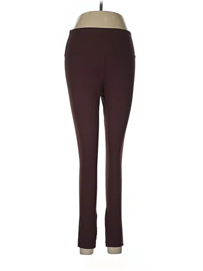 Pre-owned Zyia Active Active Pants In Burgundy