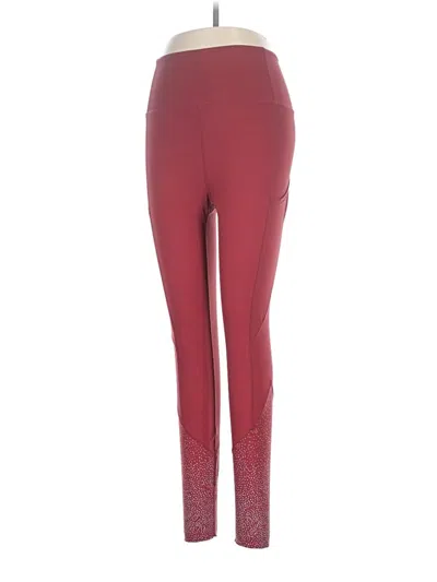 Pre-owned Zyia Active Active Pants In Burgundy