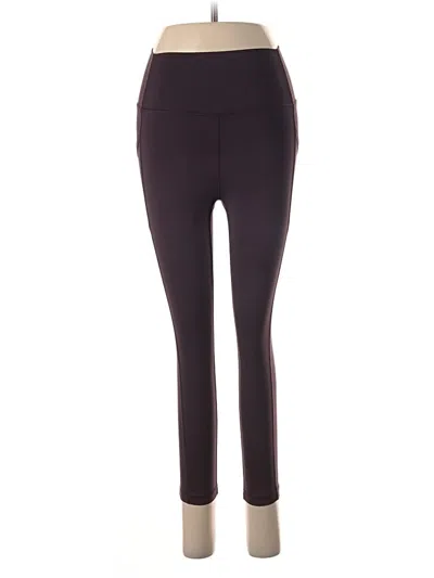 Pre-owned Zyia Active Active Pants In Burgundy