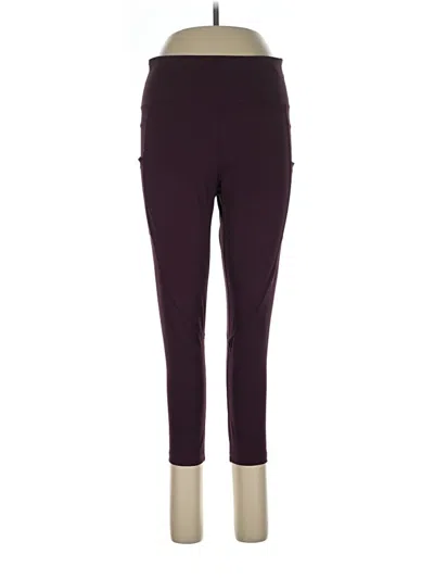 Pre-owned Zyia Active Active Pants In Burgundy