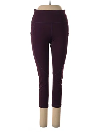 Pre-owned Zyia Active Active Pants In Burgundy