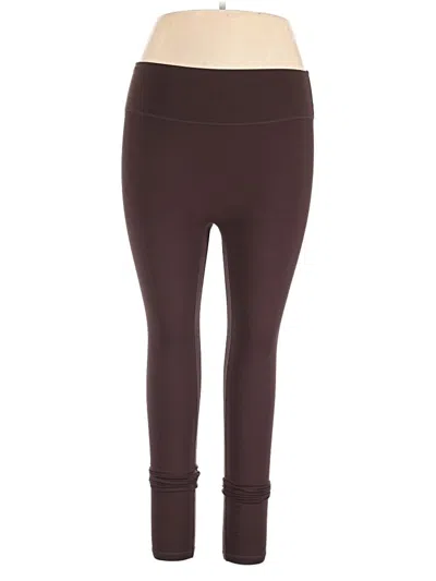 Pre-owned Zyia Active Active Pants In Burgundy