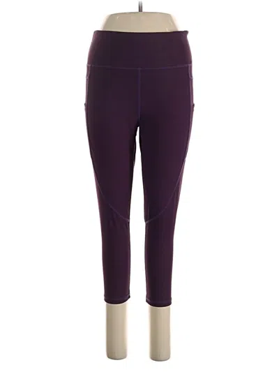Pre-owned Zyia Active Active Pants In Purple