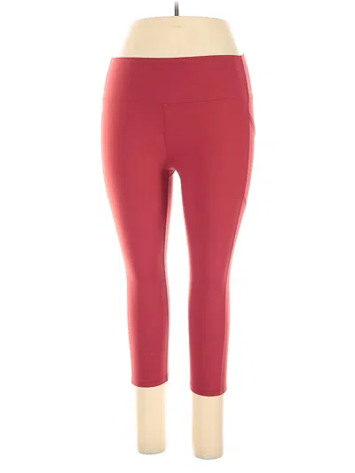 Pre-owned Zyia Active Active Pants In Red