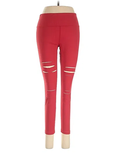 Pre-owned Zyia Active Active Pants In Red