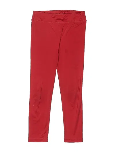 Pre-owned Zyia Active Kids' Active Pants In Red