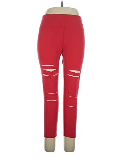 Pre-owned Zyia Active Active Pants In Red
