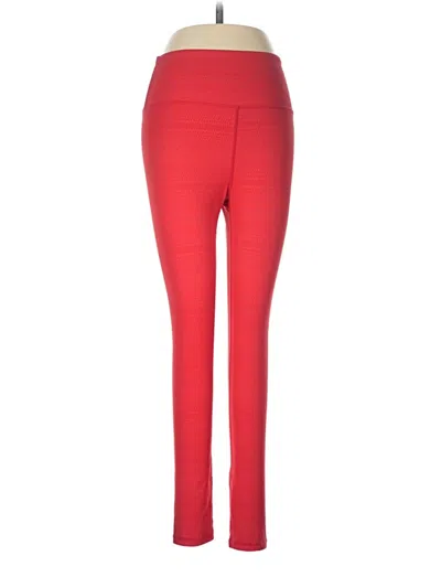 Pre-owned Zyia Active Active Pants In Red