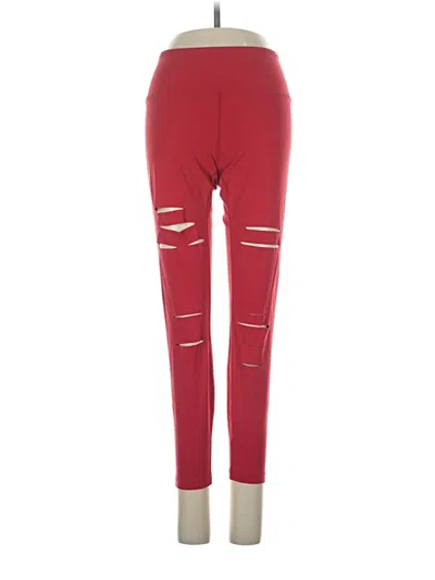 Pre-owned Zyia Active Active Pants In Red