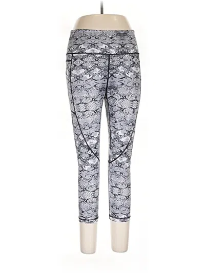 Pre-owned Zyia Active Active Pants In Silver