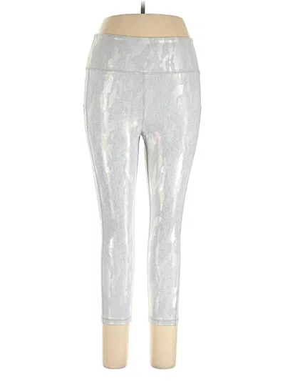 Pre-owned Zyia Active Active Pants In Silver