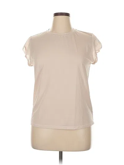 Pre-owned Zyia Active Active T-shirt In Brown