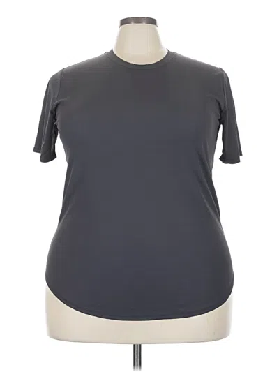 Pre-owned Zyia Active Active T-shirt In Gray