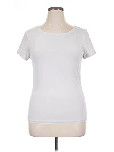 Pre-owned Zyia Active Active T-shirt In White