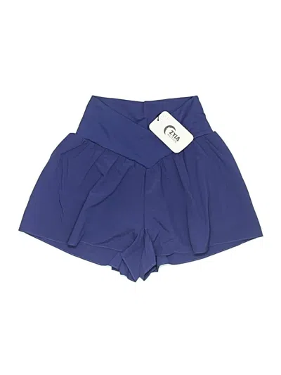 Pre-owned Zyia Active Athletic Shorts In Blue