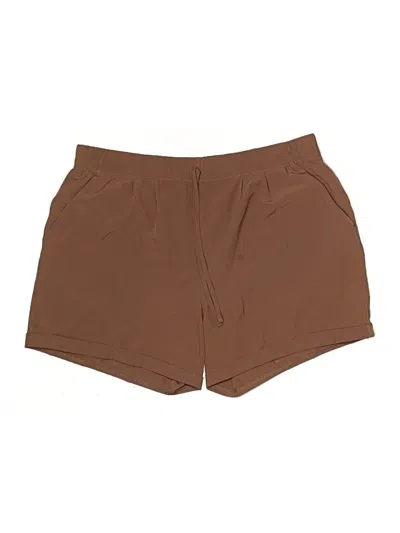 Pre-owned Zyia Active Athletic Shorts In Brown