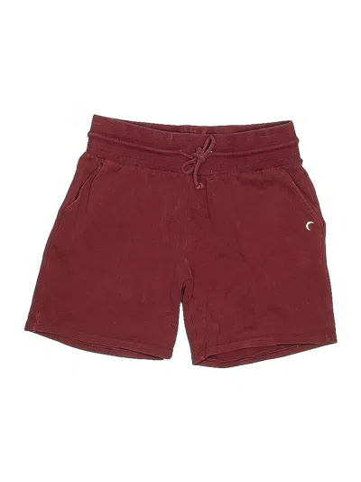 Pre-owned Zyia Active Athletic Shorts In Burgundy