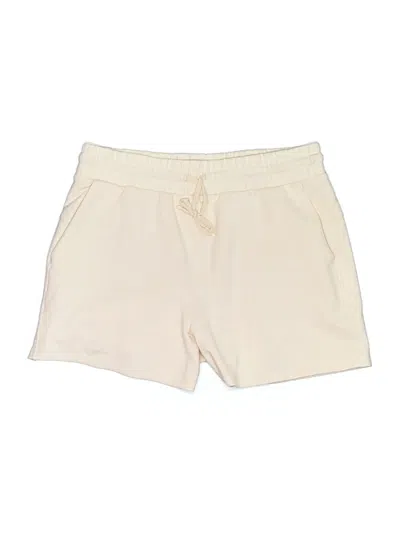 Pre-owned Zyia Active Athletic Shorts In Ivory