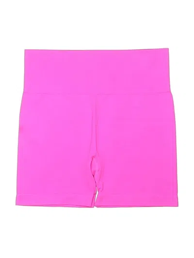 Pre-owned Zyia Active Athletic Shorts In Pink
