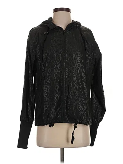 Pre-owned Zyia Active Cardigan Sweater In Black