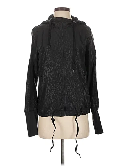 Pre-owned Zyia Active Cardigan Sweater In Black