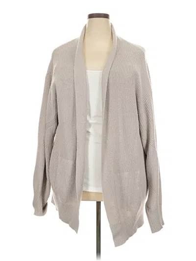 Pre-owned Zyia Active Cardigan Sweater In Gray