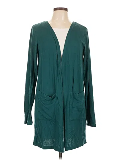 Pre-owned Zyia Active Cardigan Sweater In Teal