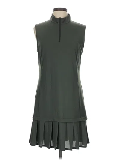 Pre-owned Zyia Active Casual Dress In Green