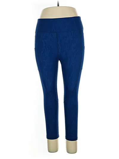 Pre-owned Zyia Active Casual Pants In Blue