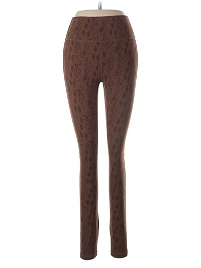 Pre-owned Zyia Active Casual Pants In Brown