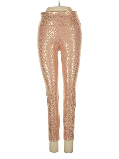 Pre-owned Zyia Active Casual Pants In Gold