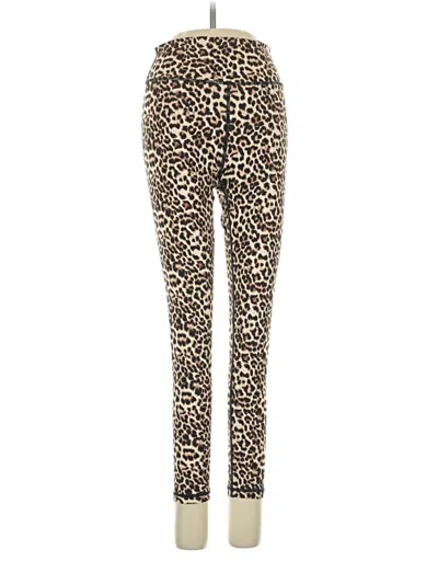 Pre-owned Zyia Active Casual Pants In Gold