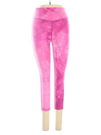 Pre-owned Zyia Active Casual Pants In Pink