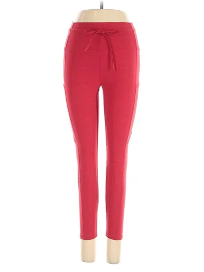 Pre-owned Zyia Active Casual Pants In Red