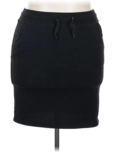 Pre-owned Zyia Active Casual Skirt In Black