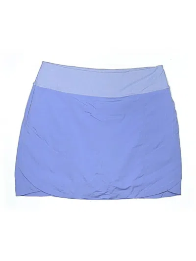 Pre-owned Zyia Active Casual Skirt In Blue