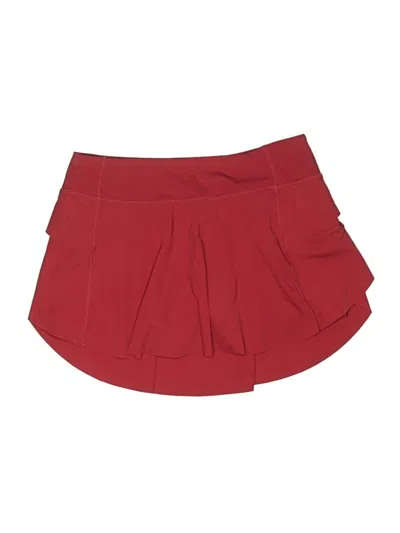 Pre-owned Zyia Active Casual Skirt In Red