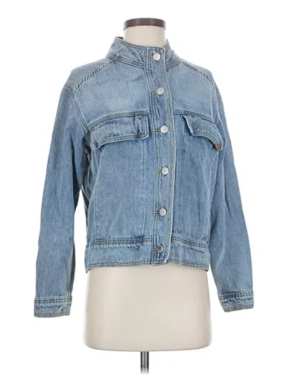 Pre-owned Zyia Active Denim Jacket In Blue