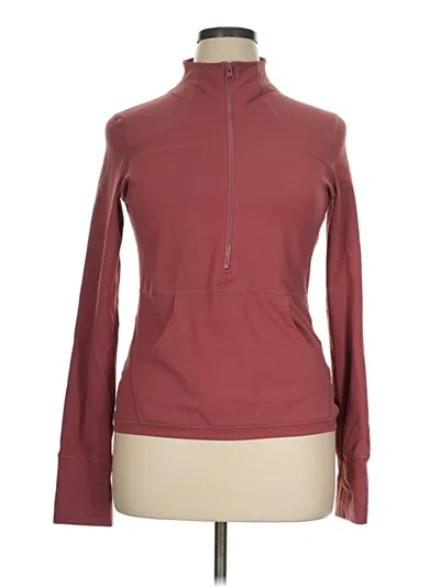 Pre-owned Zyia Active Jacket In Burgundy