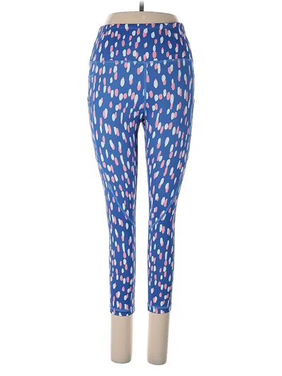 Pre-owned Zyia Active Leggings In Blue