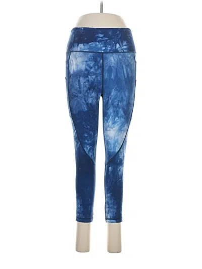 Pre-owned Zyia Active Leggings In Blue