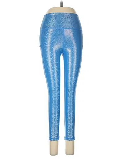 Pre-owned Zyia Active Leggings In Blue