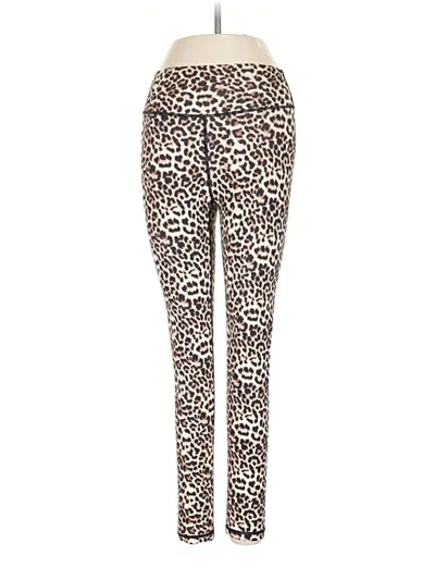 Pre-owned Zyia Active Leggings In Brown